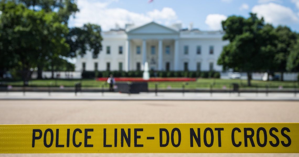 white house police tape