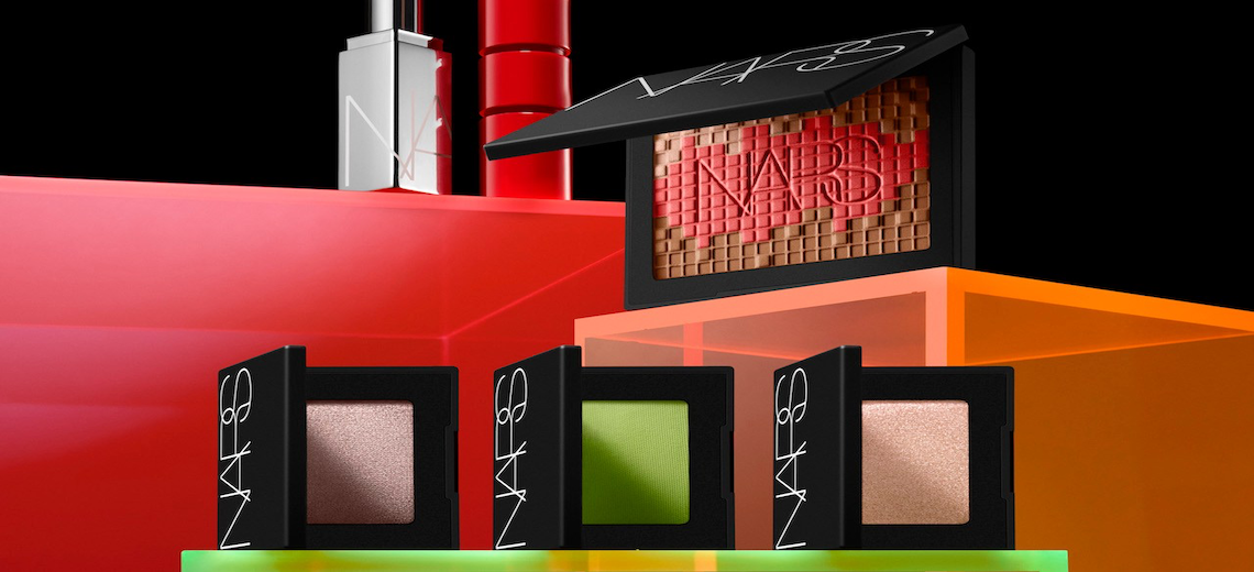 The header image features a lineup of Nars products.