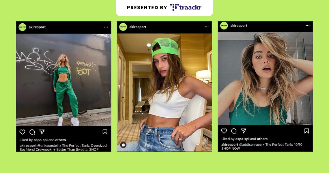 The lead image shoes various screenshots of social media influencer Erika Costell.