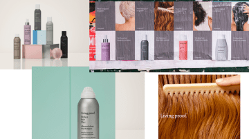 Collage of Living Proof products.