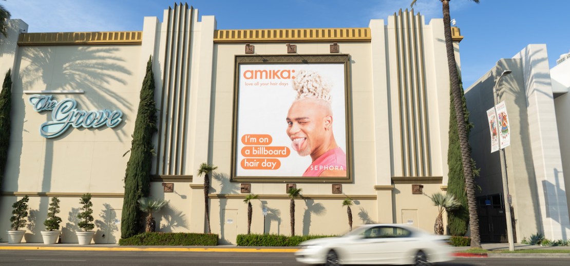 amika hair care billboard