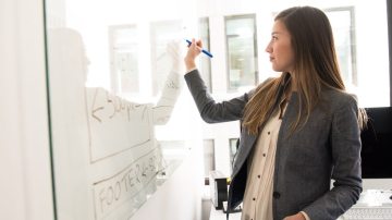 woman at work