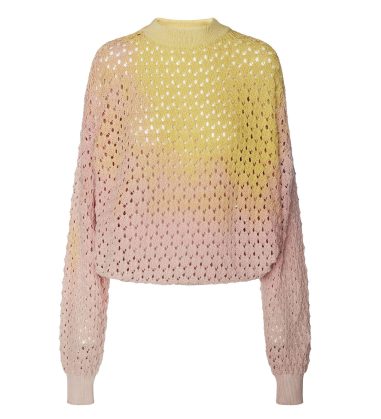 PINK AND YELLOW SWEATER