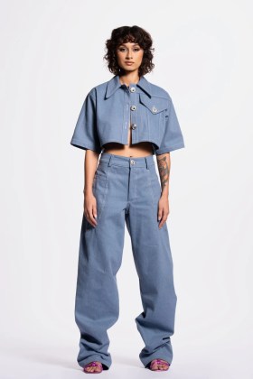 Kadie Denim Top and Bottom