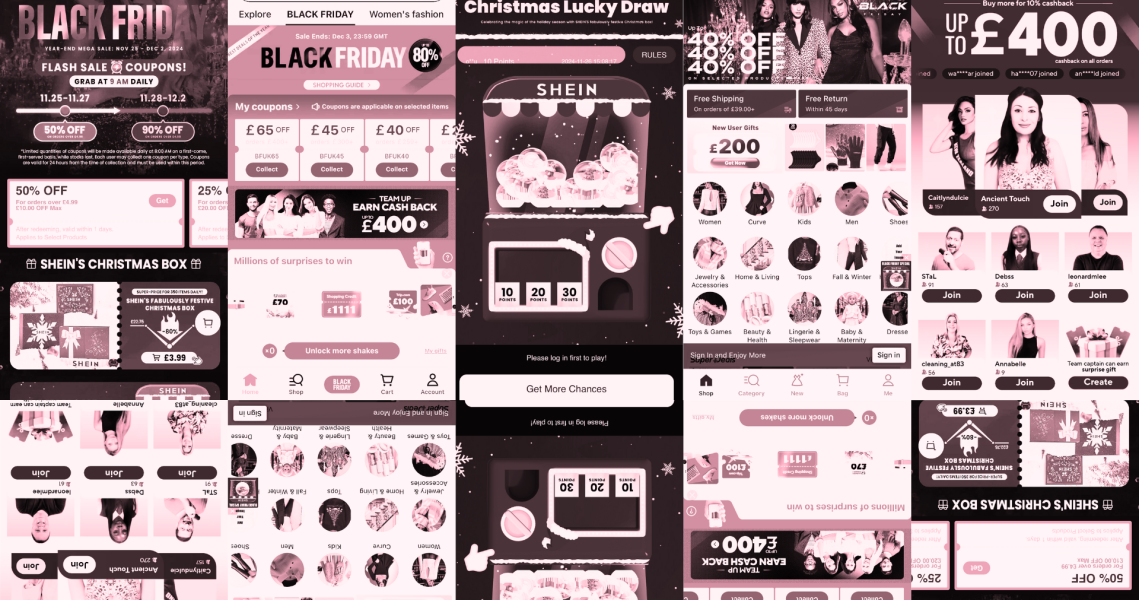 Black friday fast fashion dark patterns